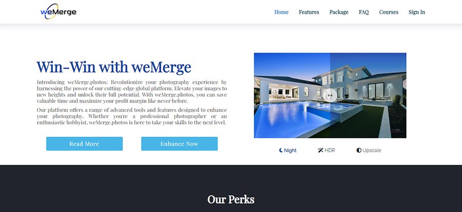 weMerge - AI-Powered Photo Editing Service